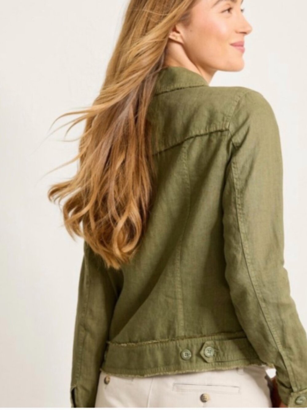 NWT Tommy Bahama Two Palm Raw Edge Point Collar Jacket Large Linen Travel NEW 💙 - Picture 2 of 10